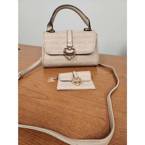 Juicy Couture Sandstone Crossbody Purse with detachable coin purse - Picture 4 of 12